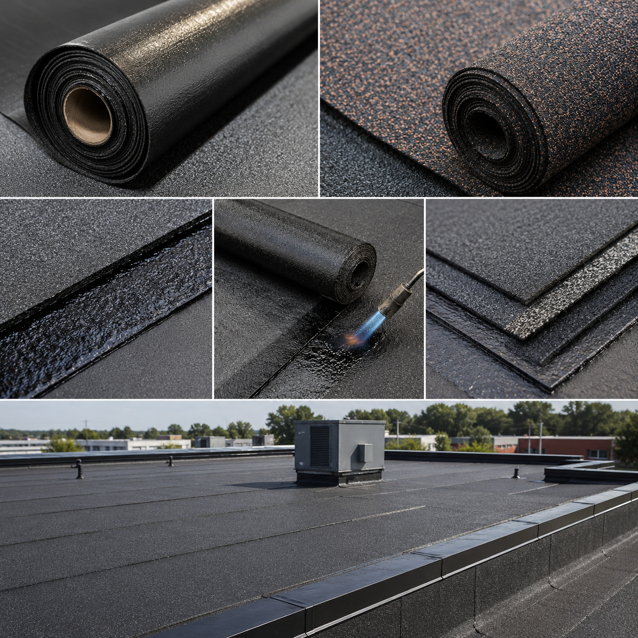 Modified bitumen roofing photo 1